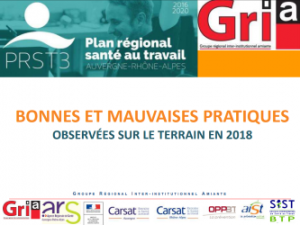 Bonnes et mauvaises pratiques observées sur les chantiers de retrait d'amiante : rétrospectives 2018