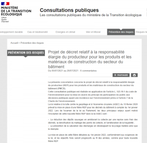 Consultation publique : projet de décret déchets du Bâtiment (amiante, ...) dans la dernière ligne droite