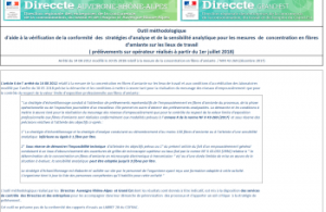 Mise à jour de l'outil d'aide à l'analyse des rapports (amiante)