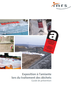 Gestion des déchets d'amiante : mise à jour du guide de l'INRS