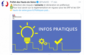 Amiante et obligation d'information du préfet du département : les précisions de la Préfecture des Hauts-de-Seine