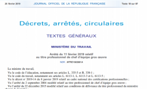 Risque amiante : une prise en compte réglementaire dans le cadre de la révision des titres professionnels (BTP)